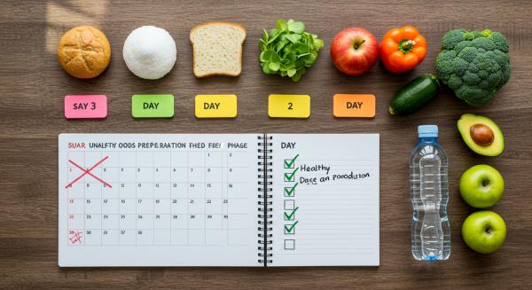 3 günlük detoks diyeti hazırlık süreci beslenme planı şeker karbonhidrat süt azaltma detoks öncesi