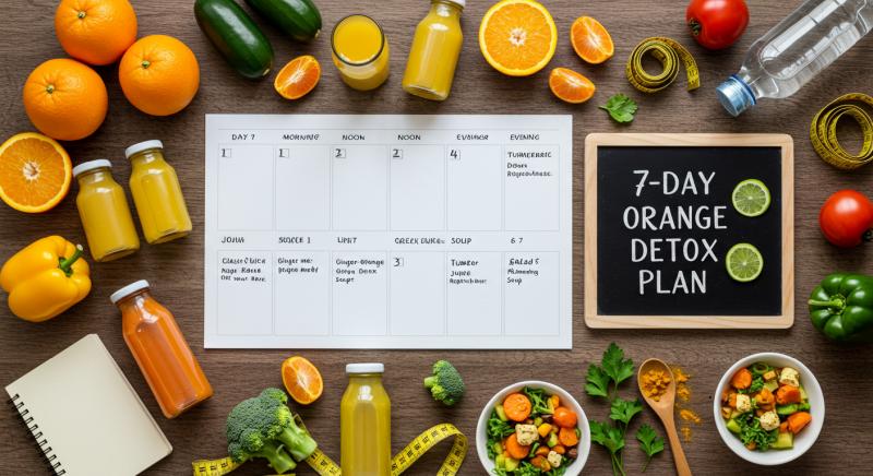 7 Gunluk Portakalli Detoks Programi Haftalik Plan