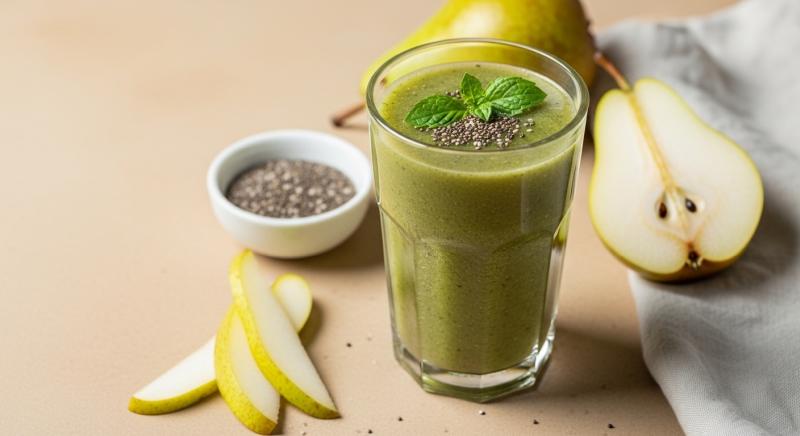 Armut Smoothie Yag Yakimini Destekleyen Yesil Icecek