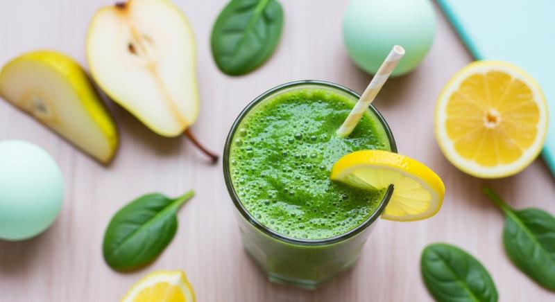 Armutlu Bagisiklik Destekleyici Smoothie Yesil Detoks Icecegi