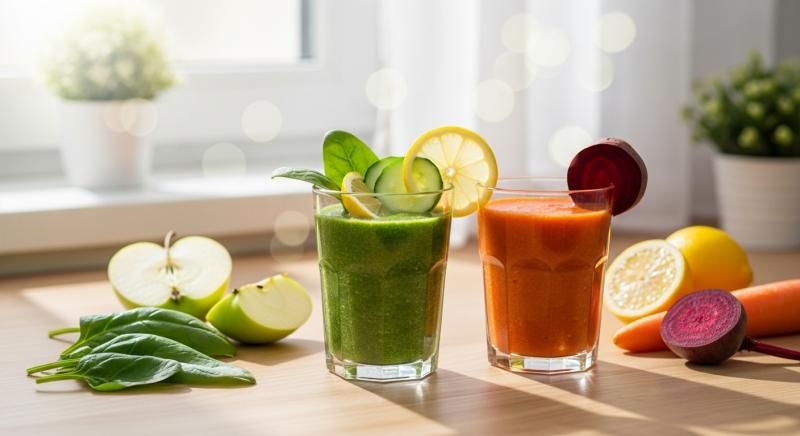 Baslangic Smoothie Tarifleri Yesil Havuc Pancar Enerjik Sabah Bokeh Gorsel