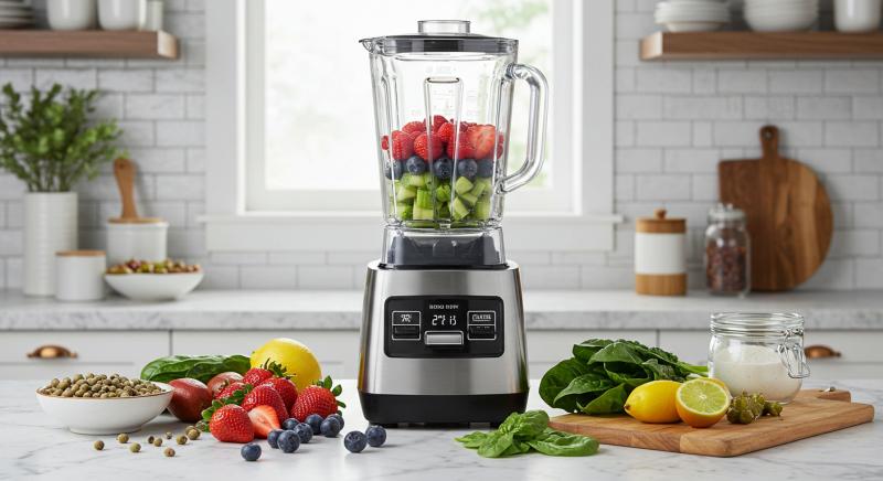 Blender Icinde Taze Meyveler Smoothie Hazirlama