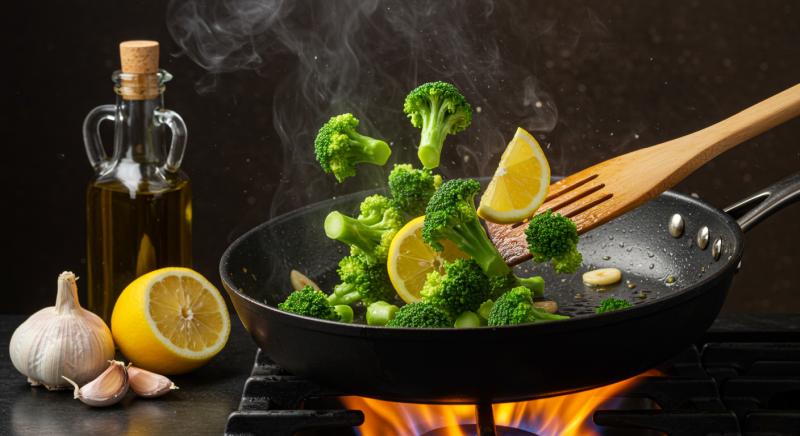 Brokoli Hafif Sote Zeytinyagi Sarimsakli Tarif