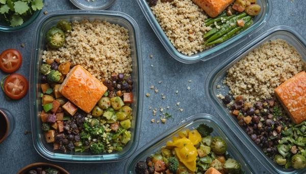 Dengeli Ogle Yemegi Somon Kinoa