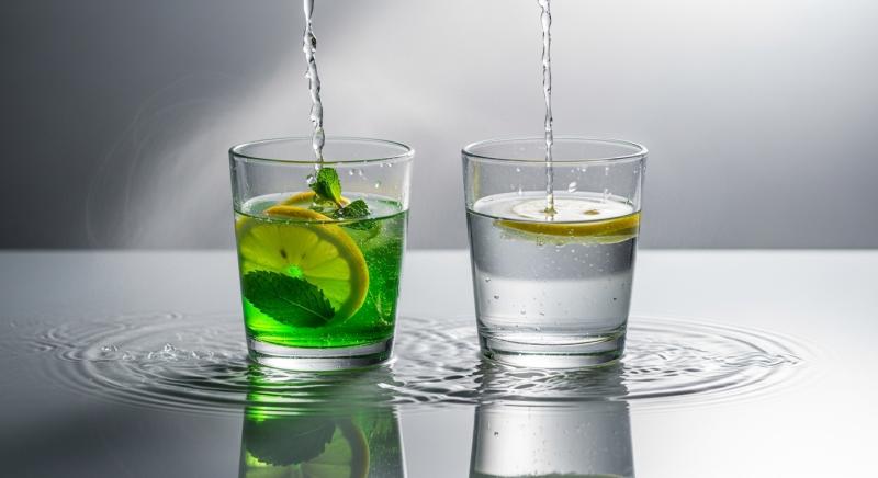 Dengeyi Simgeliyen Detoks Icecegi Ve Sivi Akisi Gorseli