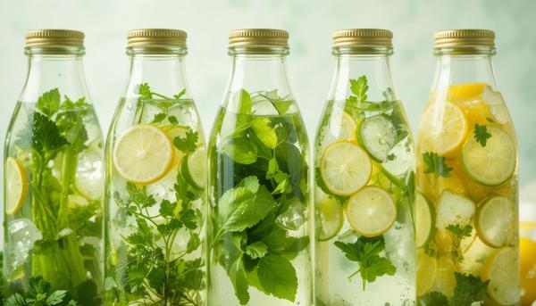 Detoks Suyu Ve Yesil Sebzeler