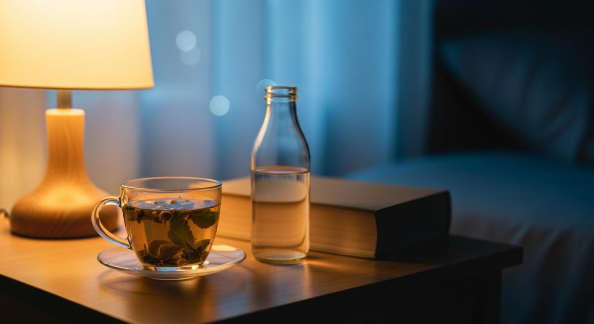 Detoks Ve Uyku Kalitesi Baglanti Bitki Cayi Gece Bokeh Yumusak Isik Gorseli