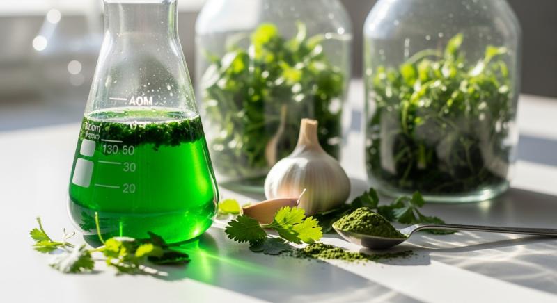 Dogal Antioksidan Detoks Kisnis Spirulina Klorella Bobrek Destek Bokeh Gorsel