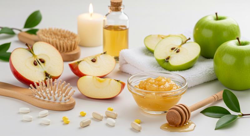 Elma Cilt Sac Sagligi Guzellik Faydalari