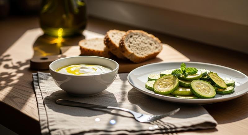 Kabak Detoksu Dengeli Beslenme Yogurt Zeytinyagi Tam Tahil Bokeh Gorsel