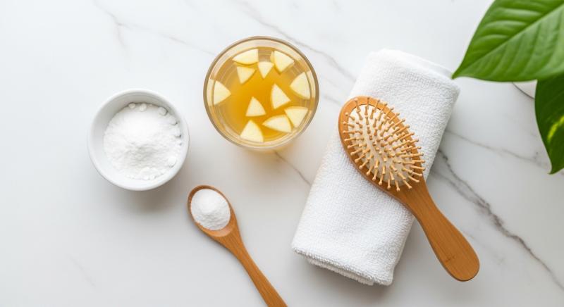 Karbonat Elma Sirkesi Sac Detoksu