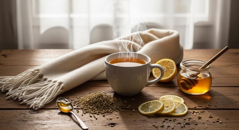 Kisin Bagisiklik Destegi Icin Sicak Rezene Cayi Gorseli