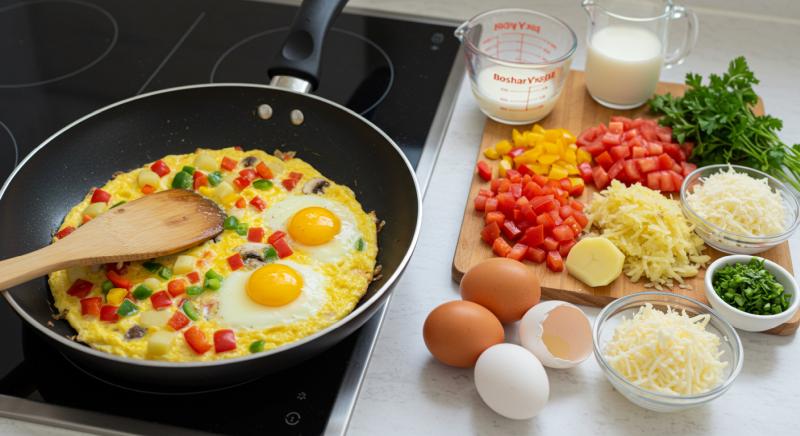 Klasik Sebzeli Omlet Tarifi Malzemeleri Yapilisi