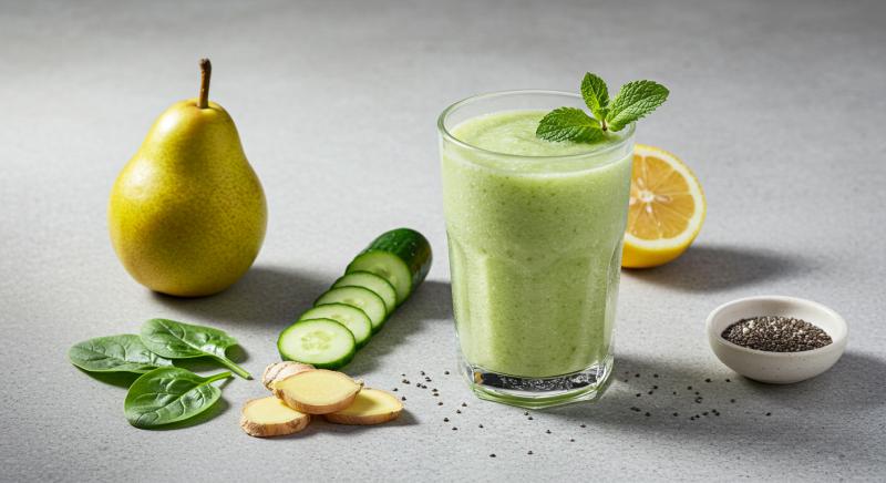 Klasik Yesil Armut Detoks Smoothie Tarifi