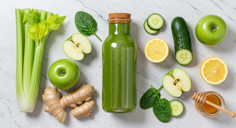 Mideyi Rahatlatici Yesil Detoks Icecegi