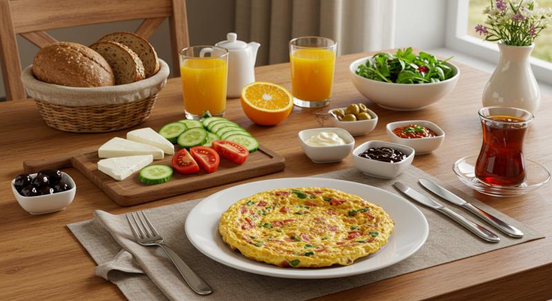 Omlet Servis Onerileri Kahvalti Sunumu