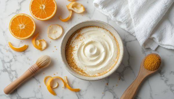 Portakal Kabugu Yuz Maskesi Cilt Bakimi