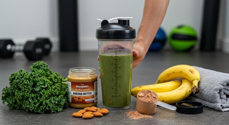 Protein Guclendirilmis Kale Smoothie Egzersiz