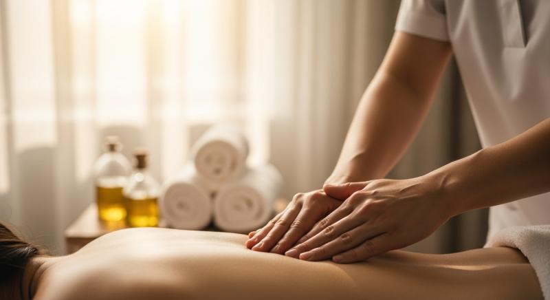 Ritmik Masaj Terapisi Eller Bokeh Dogal Isik Spa Gorsel