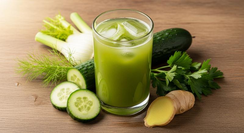 Sindirim Destekleyici Sebze Suyu Hafif Yesil Karisim