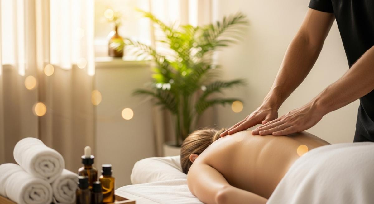 Siropraksi Masaji Omurga Terapisi Dogal Isik Bokeh Spa Gorsel