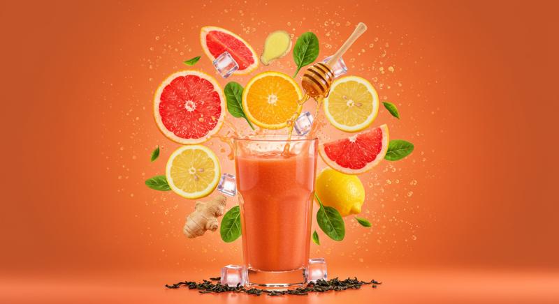 Sitrus Patlamasi Odem Giderir Smoothie