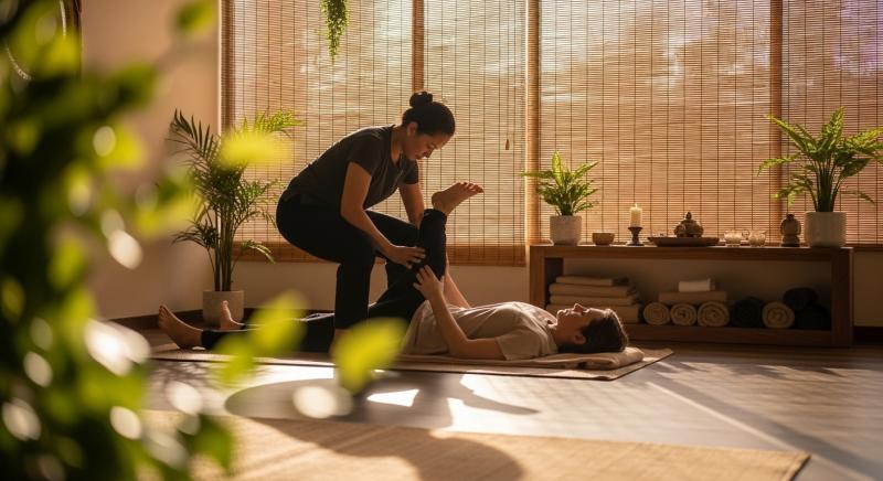 Tayland Masaji Dogal Isik Bokeh Wellness Studio Gorsel