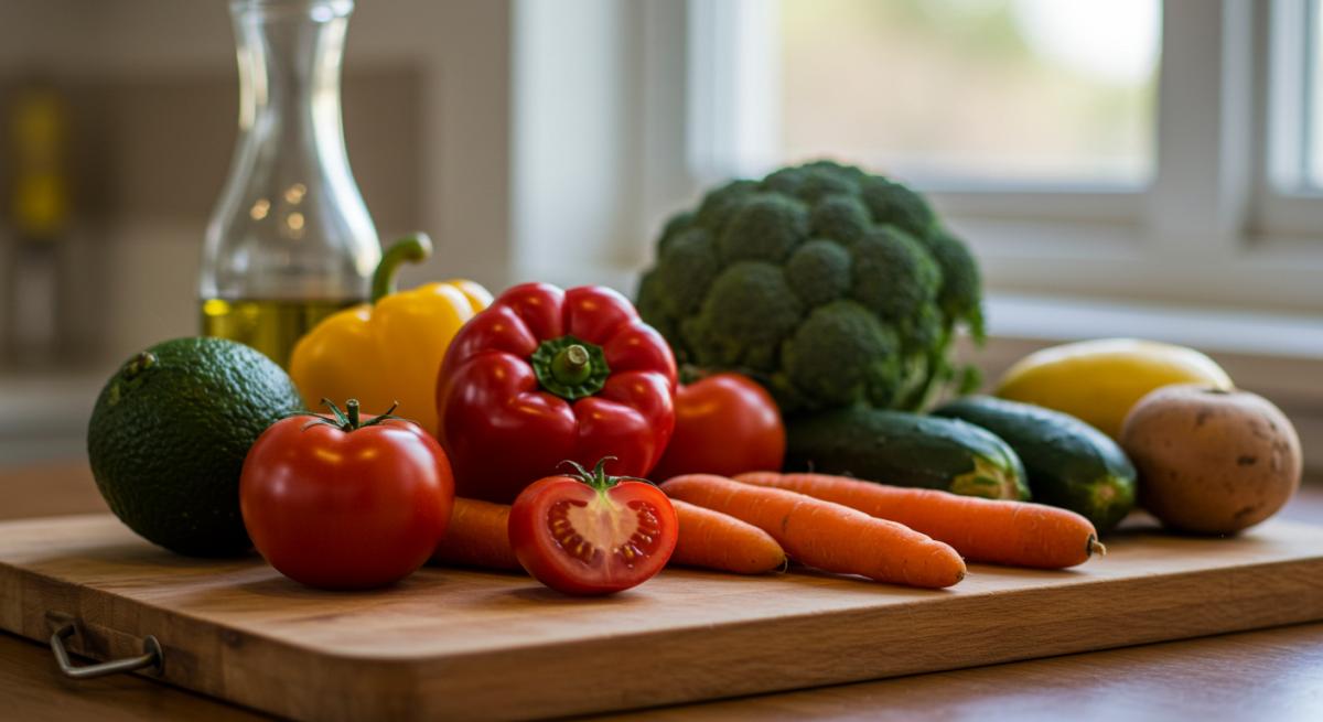 Taze organik sebze ve meyveler ahşap tabla üzerinde bulanık arka plan doğal ışık