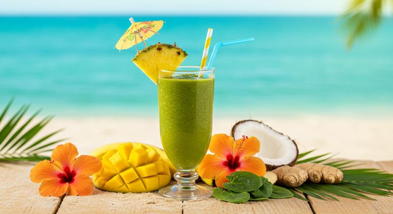 Tropikal Kale Detoks Icecegi Ananas Mango