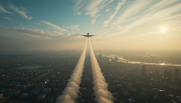 Ucak Chemtrail Izleri Gokyuzu