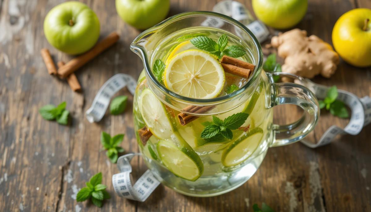 Yağ yakan elmalı detoks içeceği tarifi tarçın zencefil limon kilo verme metabolizma hızlandırıcı