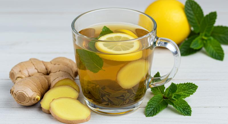 Yesil Cay Zencefil Limon Nane