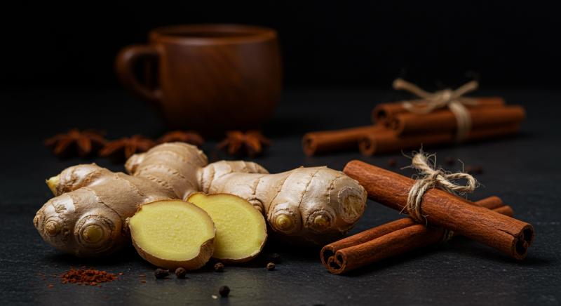 Zencefil Tarcin Cubugu Karanlik Zemin Atmosferik