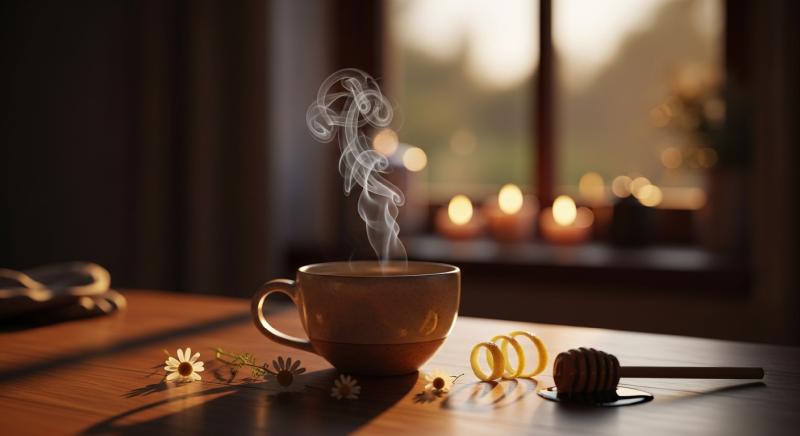 aksam sade bitki cayi profesyonel fotograf