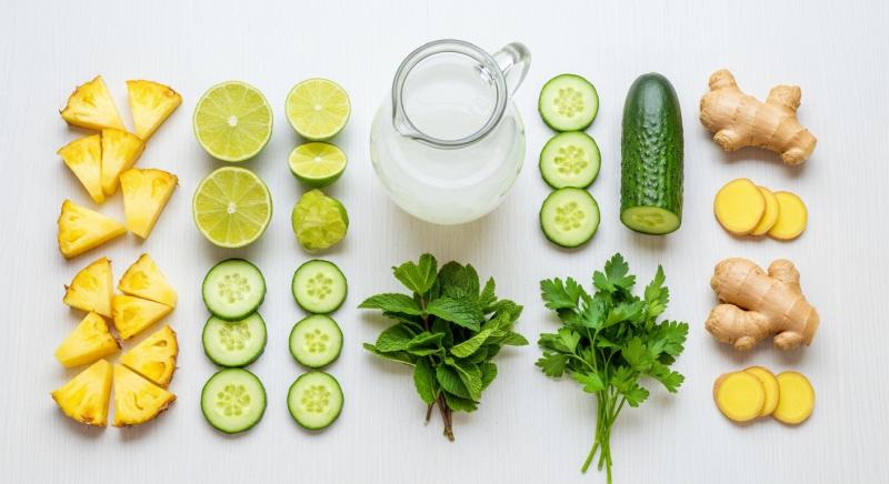 ananas detoksu temel malzemeler dizilimi