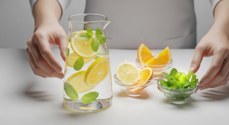 aromali su denge ayarlama sahnesi