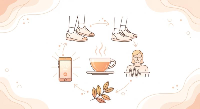 cay ve gunluk aliskanliklar konsepti