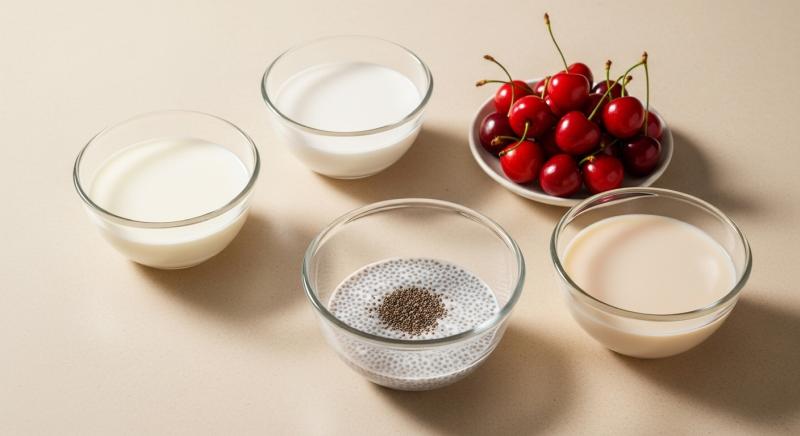 chia puding sut secimi aroma uyumu