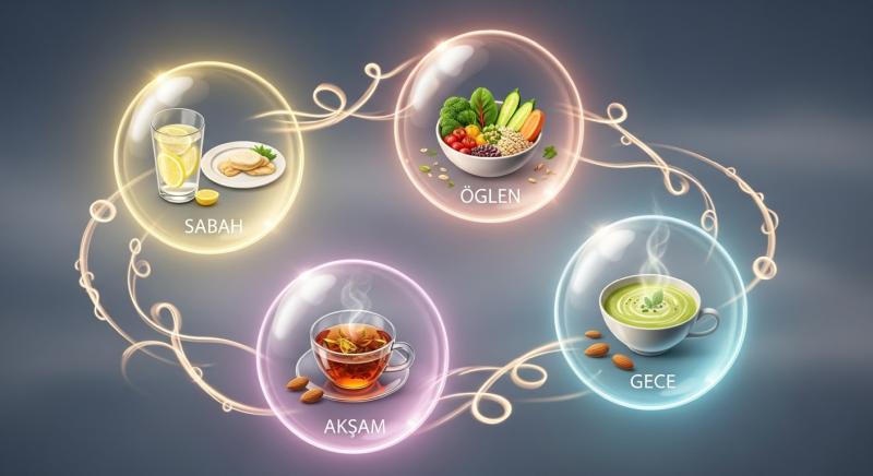 gunluk rutin sembolik dort zaman gorseli