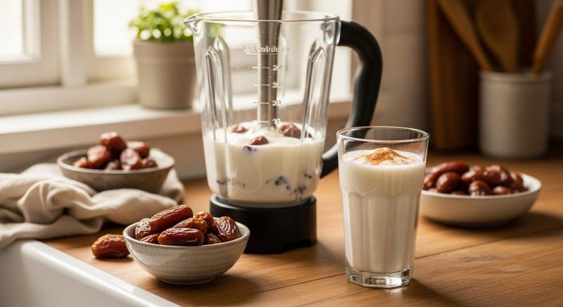 hurma yogurt icecek hazirlanis asamalari