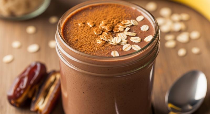 kakaolu enerji dolu muzlu smoothie