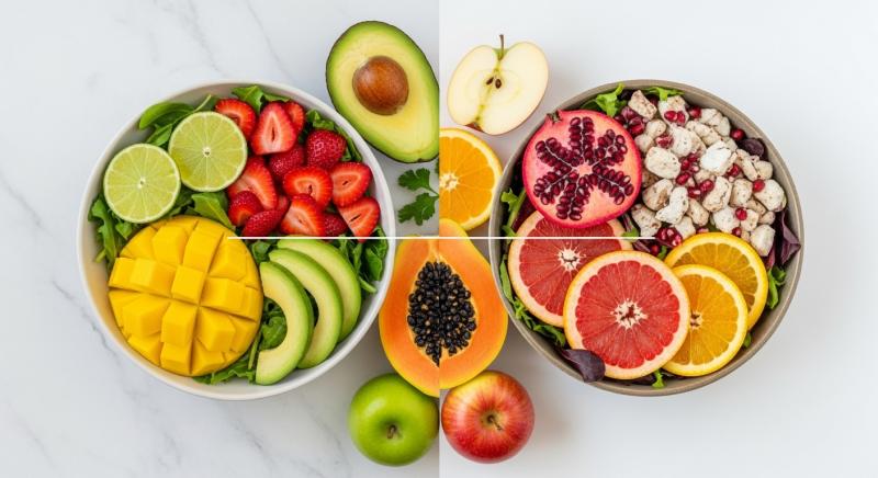 kaliforniya salatasi yaz kis mevsimsel dokunus