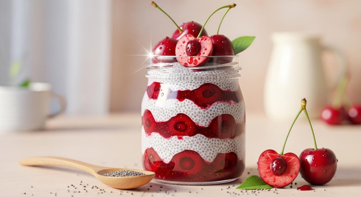 Kirazlı Chia Tohumlu Puding Tarifi