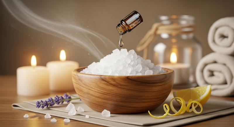 magnezyum sulfat banyo tuzu ve aromaterapi