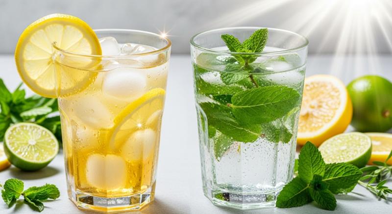 naneli limonlu detoks icecek ferah yaz