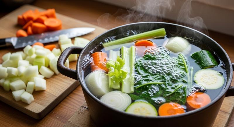 sebze dograma kaynama hazirlik sahnesi