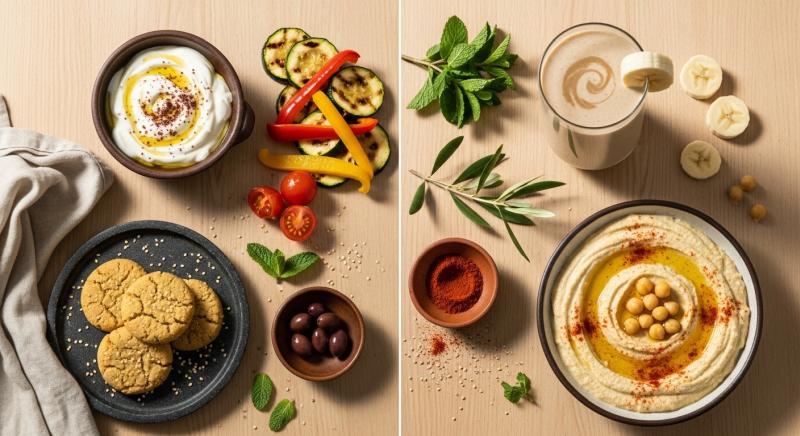tahinli tarifler sos smoothie kurabiye humus