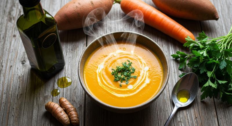 Tatli Patates Detoks Corba Sahne