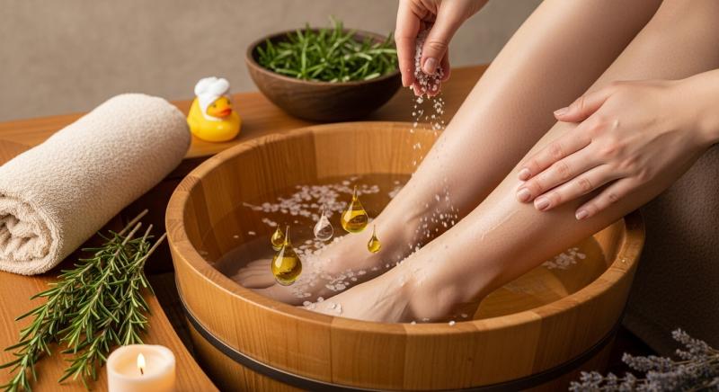 tuzlu bitkisel yagli ayak banyosu masaj detoks