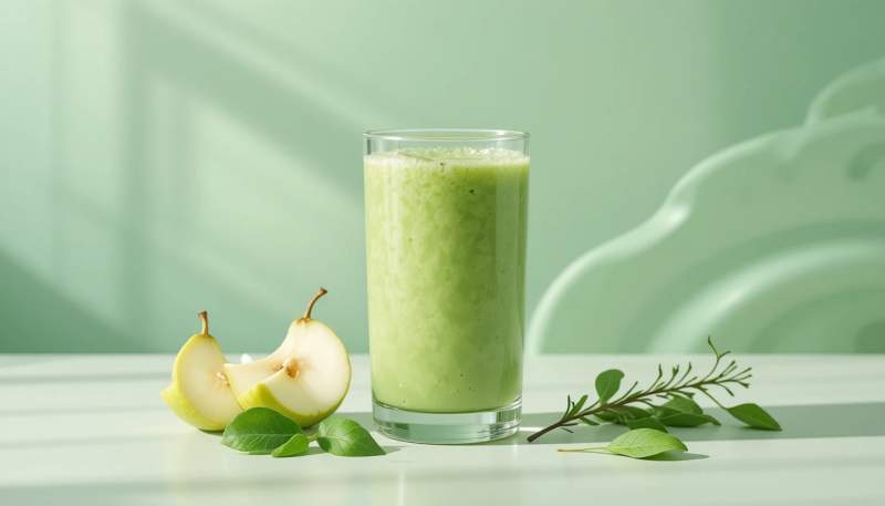 armut yesil yaprak uyumu hafif icecek